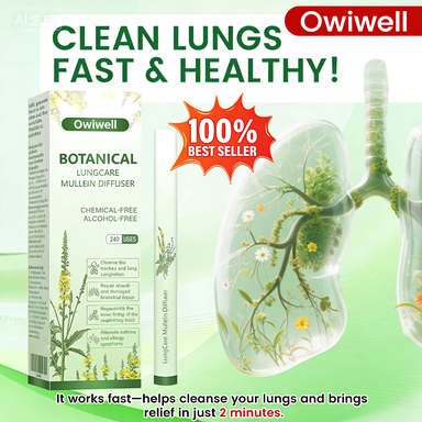 Owiwell Mullein Lung Inhaler | Quit Smoking Naturally, Fast Lung Repair