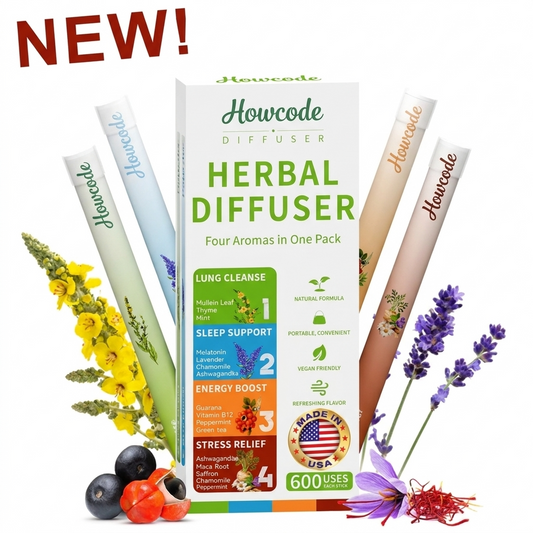 Howcode®New Blend - Full Set Diffusers – 4 Aroms In 1 Box